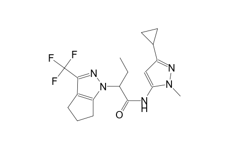 N-(3-cyclopropyl-1-methyl-1H-pyrazol-5-yl)-2-(3-(trifluoromethyl)-5,6-dihydrocyclopenta[c]pyrazol-1(4H)-yl)butanamide