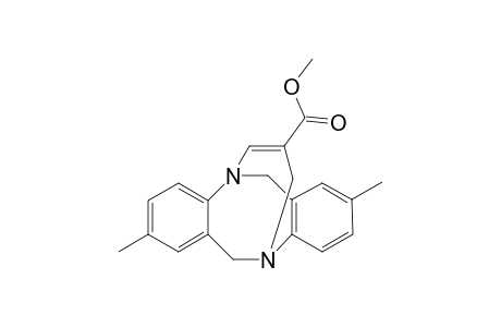 3',3''-Dimethyl-1,5-(endo)-[2''-(methoxycarbonyl)prop-1"-enediyl]-1,5-diaza-dibenzo[3,4-c : 7,8-c']cyclooctane