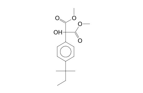 Malonic acid, 2-hydroxy-2-[4-(1,1-dimethylpropyl)phenyl]-, dimethyl ester