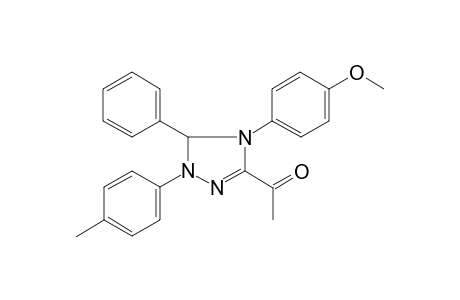 Ethanone, 1-[4,5-dihydro-4-(4-methoxyphenyl)-1-(4-methylphenyl)-5-phenyl-1H-1,2,4-triazol-3-yl]-