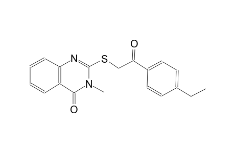 4(3H)-quinazolinone, 2-[[2-(4-ethylphenyl)-2-oxoethyl]thio]-3-methyl-