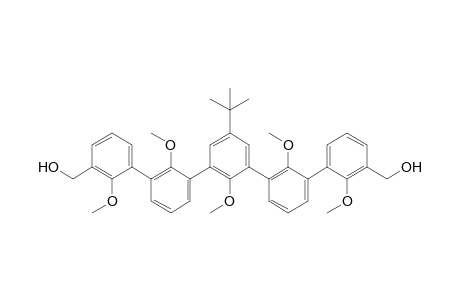 5"-(1,1-Dimethylethyl)-2,2',2",2"',2""-pentamethoxy[1,1':3',1":3",1''':3"'.1""-quinquephenyl]-3,3""-dimethanol