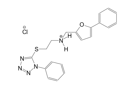N-[(5-phenyl-2-furyl)methyl]-2-[(1-phenyl-1H-tetraazol-5-yl)sulfanyl]ethanaminium chloride