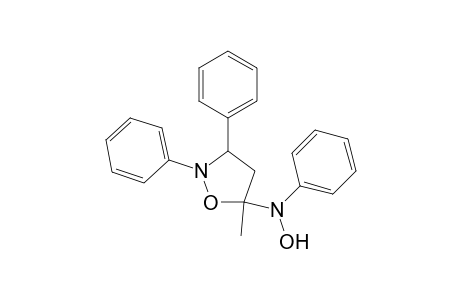 5-(hydroxy(phenyl)amino)-5-methyl-2,3-diphenylisoxazolidine