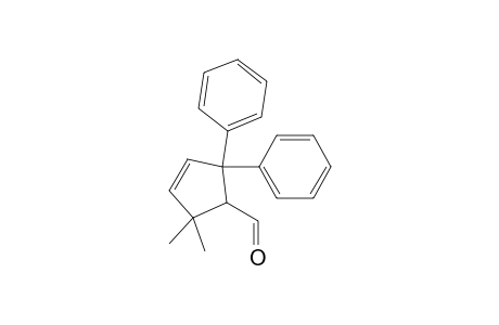 2,2-Dimethyl-5,5-diphenyl-1-cyclopent-3-enecarboxaldehyde