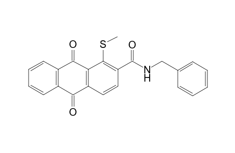 1-(methylthio)-9,10-dioxo-N-(phenylmethyl)-2-anthracenecarboxamide