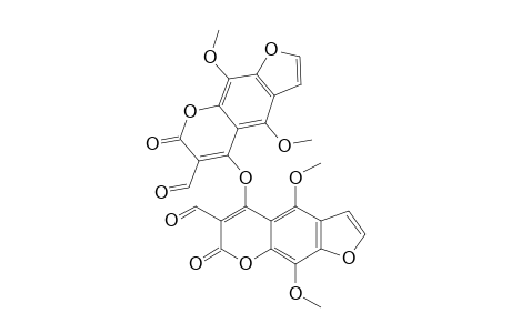 BIS-(3-FORMYL)-5,8-DIMETHOXYFURANOCOUMARIN-4-YL)-ETHER