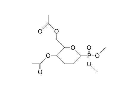 Dimethyl-(4,6-di-O-acetyl-2,3-dideoxy.alpha.-D-erythro-hexopyranosyl)-phosphonate