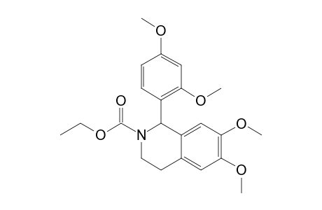 (+/-)-ETHYL-1-(2,4-DIMETHOXYPHENYL)-6,7-DIMETHOXY-3,4-DIHYDROISOQUINOLINE-2(1H)-CARBOXYLATE