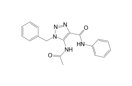 1H-[1,2,3]Triazole-4-carboxylic acid, 5-acetylamino-1-benzyl-, phenylamide