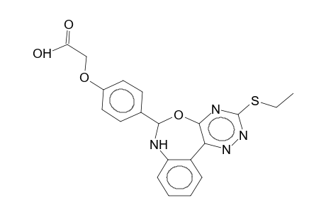 3-ethylthio-6-(4-carboxymethoxyphenyl)-6,7-dihydrobenzo[d][1,2,4]triazino[6,5-f][1,3]oxazepine