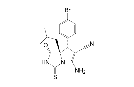 (7R,7aS)-5-Amino-7-(4-bromophenyl)-7a-isobutyl-1-oxo-3-thioxo-2,3,7,7a-tetrahydro-1H-pyrrolo[1,2-c]imidazole-6-carbonitrile