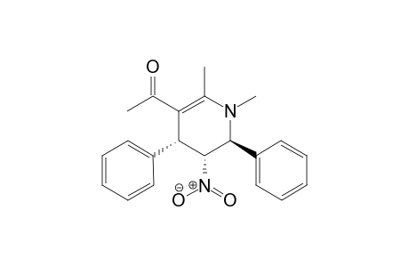 1-((4R,5R,6S)-1,2-dimethyl-5-nitro-4,6-diphenyl-1,4,5,6-tetrahydropyridin-3-yl)ethanone