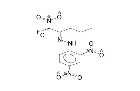 1-FLUORO-1-CHLORO-1-NITROPENTANONE-2, 2,4-DINITROPHENYLHYDRAZONE