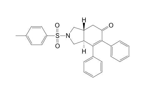 6, 7-Diphenyl-2-tosyl-2, 3, 3a, 4-tetrahydro-1H-isoindol-5(7aH)-one