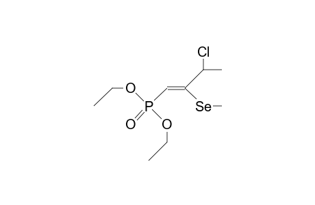 (Z)-3-Chloro-2-methylseleno-1-butenylphosphonic acid, diethyl ester