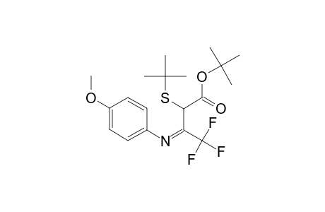 TERT.-BUTYL-2-(TERT.-BUTYLTHIO)-3-[N-(4-METHOXYPHENYL)-IMINO]-4,4,4-TRIFLUOROBUTANOATE