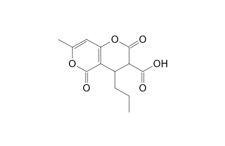 4-Propyl-2,3,4,5-tetrahydro-7-methyl-2,5-dioxo-pyrano[4,3-b]pyran-3-carboxylic acid