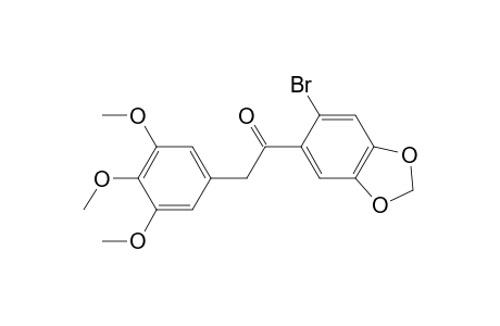 Ethanone, 1-(6-bromo-1,3-benzodioxol-5-yl)-2-(3,4,5-trimethoxyphenyl)-
