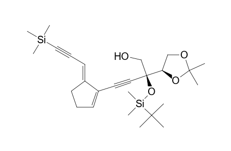 2(S)-2-(tert-Butyldimethylsilyloxy)-2-[(4R)-2,2-dimethyl-1,3-dioxolan-4-yl]-4[(5E)-5-(3-trimethylsilyl-2-propynylidene)-1-cyclopenten-1-yl]-3-butyn-1-ol