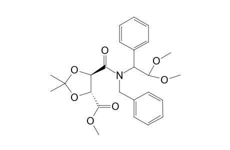 N-Benzyl-N'-[(2,2-dimethoxy)-1-phenylethyl]-(2R,3R)-2,3-di-O-isopropylidenetartramic acid methyl ester