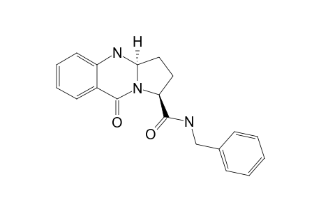 9-OXO-1,2,3,3A,4,9-HEXAHYDROPYRROLO-[2,1-B]-QUINAZOLINE-1-BENZYLCARBOXAMIDE