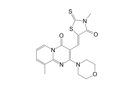 9-methyl-3-[(Z)-(3-methyl-4-oxo-2-thioxo-1,3-thiazolidin-5-ylidene)methyl]-2-(4-morpholinyl)-4H-pyrido[1,2-a]pyrimidin-4-one