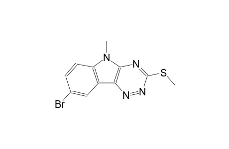 5H-[1,2,4]triazino[5,6-b]indole, 8-bromo-5-methyl-3-(methylthio)-