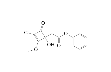 Phenyl (3-Chloro-1-hydroxy-2-methoxy-4-oxo-2-cyclobutenyl)acetate