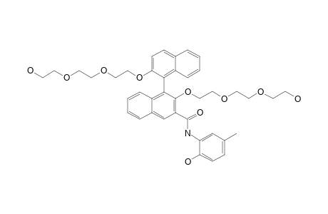 2,2'-BIS-[2-[2-(2-HYDROXYETHOXY)-ETHOXY]-ETHOXY]-N-(2-HYDROXY-5-METHYLPHENYL)-[1,1'-BINAPHTHALENE]-3-CARBOXAMIDE