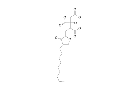 2-hydroxy-4-(3-keto-4-nonyl-tetrahydrofuran-2-yl)butane-1,2,3-tricarboxylic acid