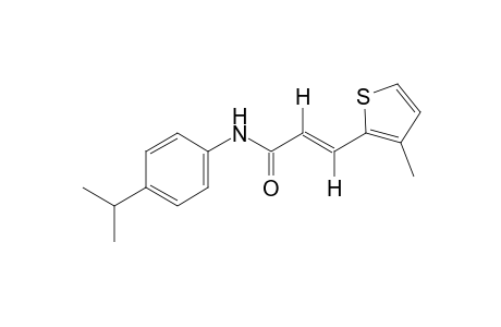 trans-4'-isopropyl-3-methyl-2-thiopheneacrylanilide
