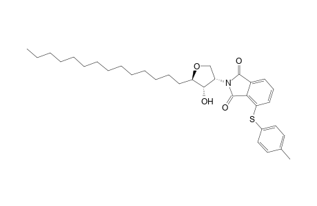 2-N-((2R,3S,4S)-3-Hydroxy-2-tetradecyltetrahydrofur-4-yl)-4-[(4-methylphenyl)thio]benzo[c]pyrrole-1,3(1H,3H)-dione
