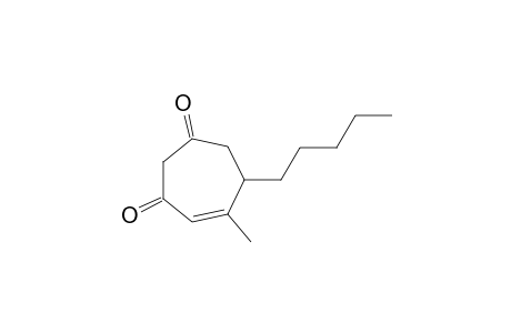 6-PENTYL-4-METHYL-CYCLOHEPT-4-EN-1,3-DIONE