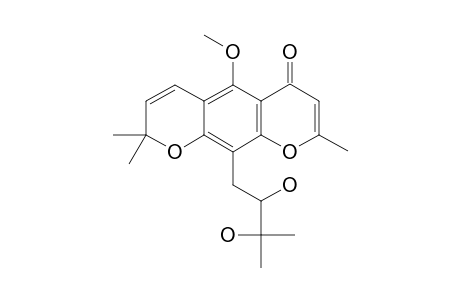 10-(2,3-DIHYDROXY-3-METHYLBUTANYL)-METHOXYSPATHELIA-CHROMEN;5-METHOXYSPATHELIABISCHROMEN
