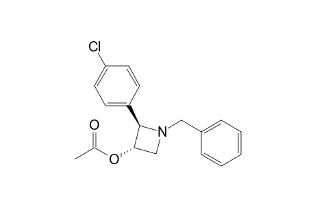 trans-3-Acetoxy-1-benzyl-2-(4-chlorophenyl)azetidine