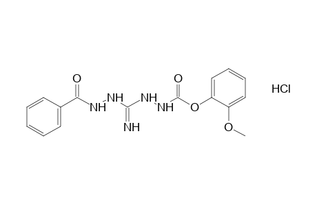 1-(benzamido)-3-[(o-methoxyphenoxy)formamido]guanidine, hydrochloride