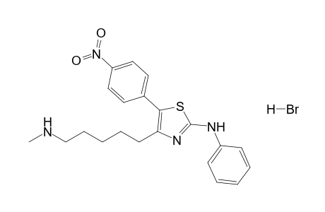 4-[5-(methylamino)pentyl]-2-(phenylamino)-5-(4-nitrophenyl)-1,3-thiazole hydrobromide