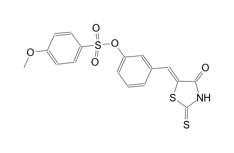 3-[(Z)-(4-oxo-2-thioxo-1,3-thiazolidin-5-ylidene)methyl]phenyl 4-methoxybenzenesulfonate