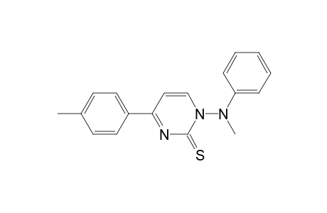 2(1H)-Pyrimidinethione, 4-(4-methylphenyl)-1-(methylphenylamino)-