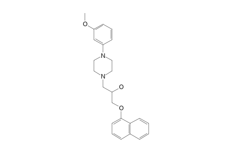 1-[4-(3-methoxyphenyl)piperazin-1-yl]-3-naphthalen-1-yloxypropan-2-ol