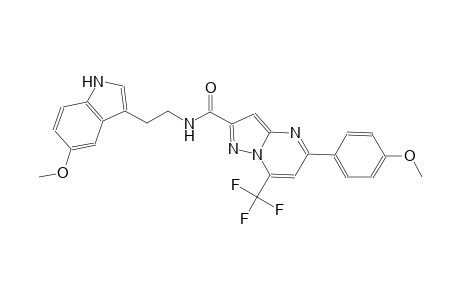 N-[2-(5-methoxy-1H-indol-3-yl)ethyl]-5-(4-methoxyphenyl)-7-(trifluoromethyl)pyrazolo[1,5-a]pyrimidine-2-carboxamide