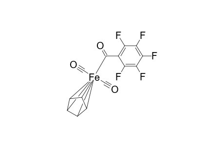 [.eta.(5)-Cyclopentadienyl-dicarbonyl-iron]-carbonyl-pentafluorobenzene