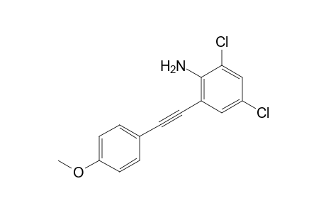 2,4-Dichloro-6-[(4-methoxyphenyl)ethynyl]aniline
