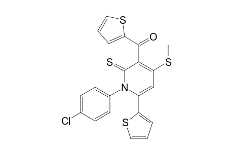 [1-(4-chlorophenyl)-4-(methylsulfanyl)-6-(2-thienyl)-2-thioxo-1,2-dihydro-3-pyridinyl](2-thienyl)methanone