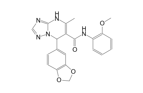 7-(1,3-benzodioxol-5-yl)-N-(2-methoxyphenyl)-5-methyl-4,7-dihydro[1,2,4]triazolo[1,5-a]pyrimidine-6-carboxamide