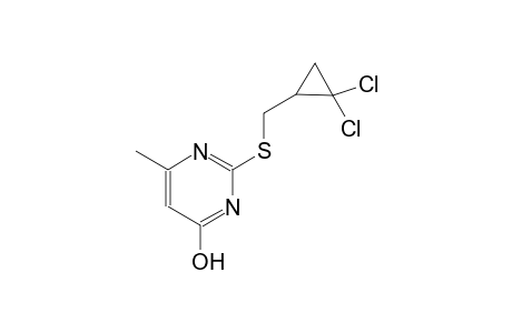 4-pyrimidinol, 2-[[(2,2-dichlorocyclopropyl)methyl]thio]-6-methyl-