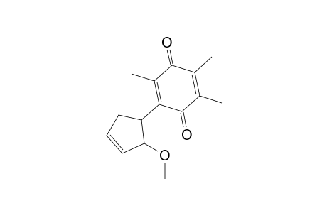 2-(2-Methoxycyclopent-3-enyl)-3,5,6-trimethyl-1,4-benzoquinone