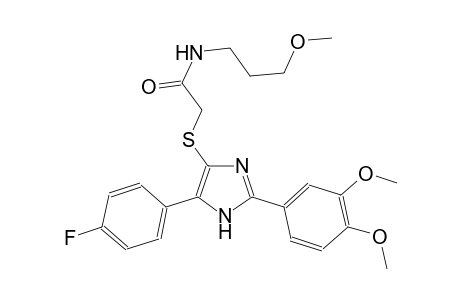 acetamide, 2-[[2-(3,4-dimethoxyphenyl)-5-(4-fluorophenyl)-1H-imidazol-4-yl]thio]-N-(3-methoxypropyl)-