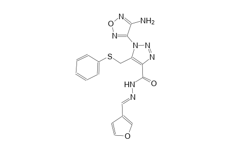 1-(4-amino-1,2,5-oxadiazol-3-yl)-N'-[(E)-3-furylmethylidene]-5-[(phenylsulfanyl)methyl]-1H-1,2,3-triazole-4-carbohydrazide